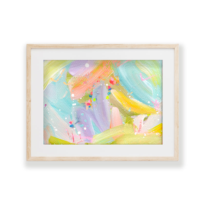 Bananarama  Fizz | Abstract Painting on Paper