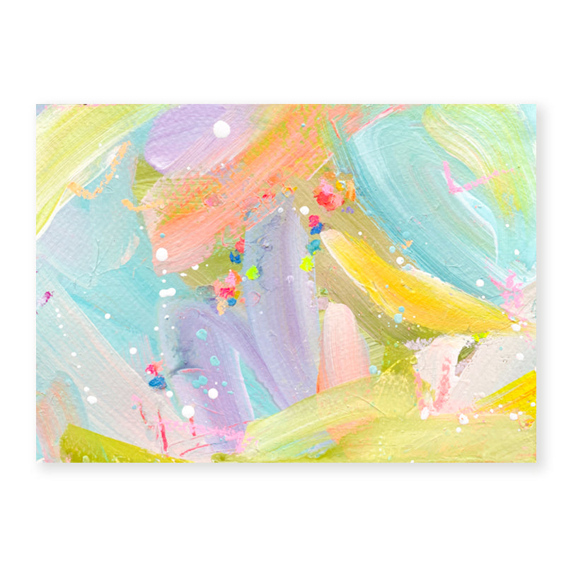 Bananarama  Fizz | Abstract Painting on Paper