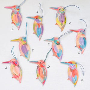 Rainbow Kingfisher Tree Ornament