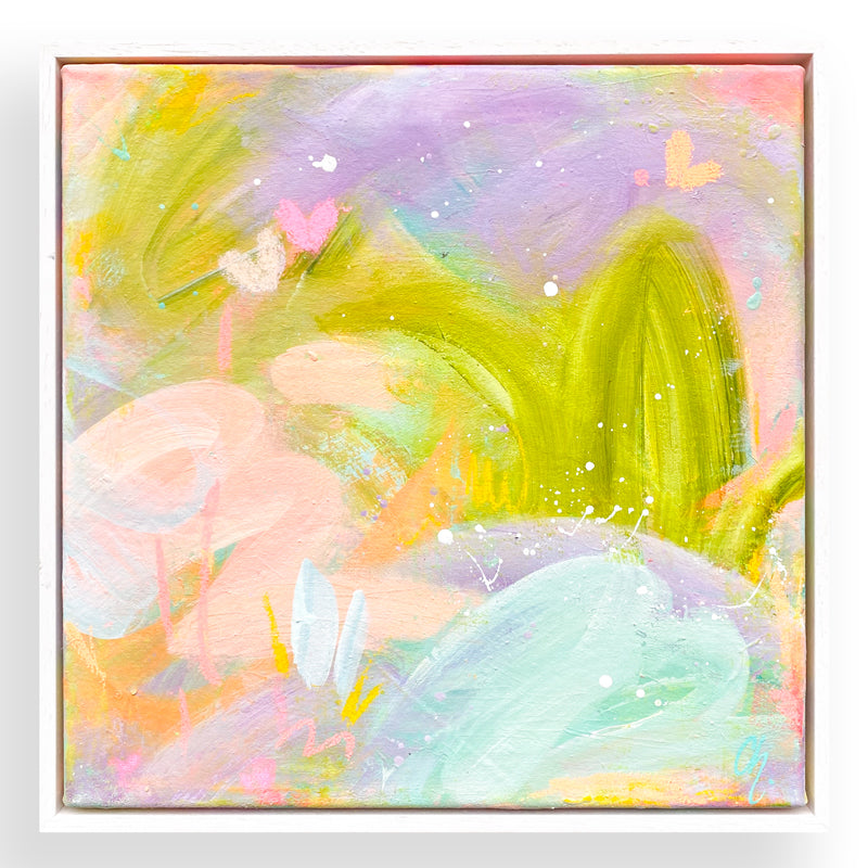 Coconut Lime Cake with Peppermint Schnapps| Framed Acrylic Painting on Canvas