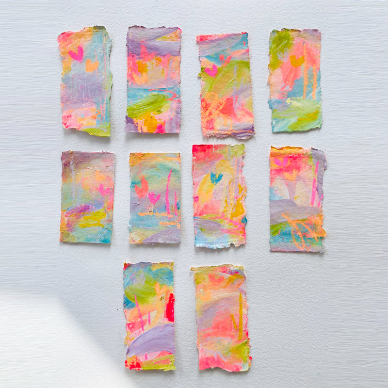 Little Gems | Tiny Abstract Paintings on Paper