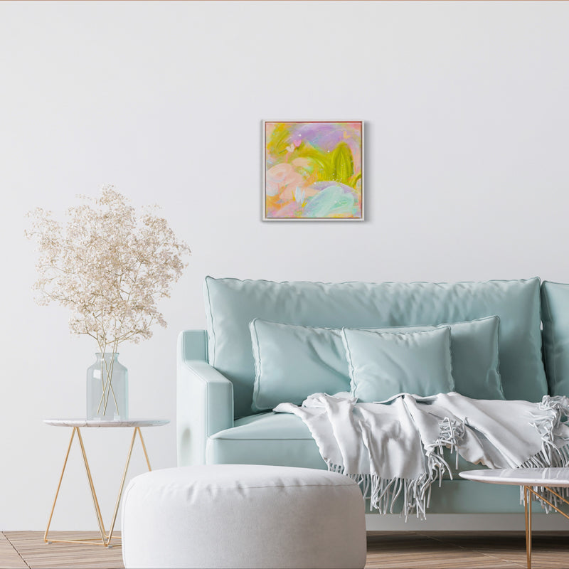 Coconut Lime Cake with Peppermint Schnapps| Framed Acrylic Painting on Canvas