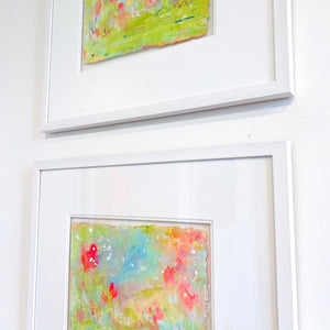 Still Moments | Framed Floral Abstract on Watercolour Paper