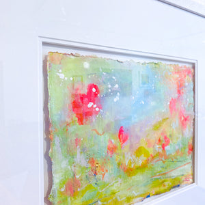 Still Moments | Framed Floral Abstract on Watercolour Paper