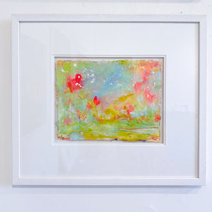 Whispers of Spring | Framed Floral Abstract on Watercolour Paper