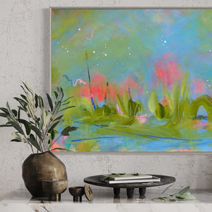 Midsummer Lilies | Acrylic Painting on Canvas