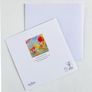 Card Meadow's Bloom | Floral Abstract Blank Greetings Card