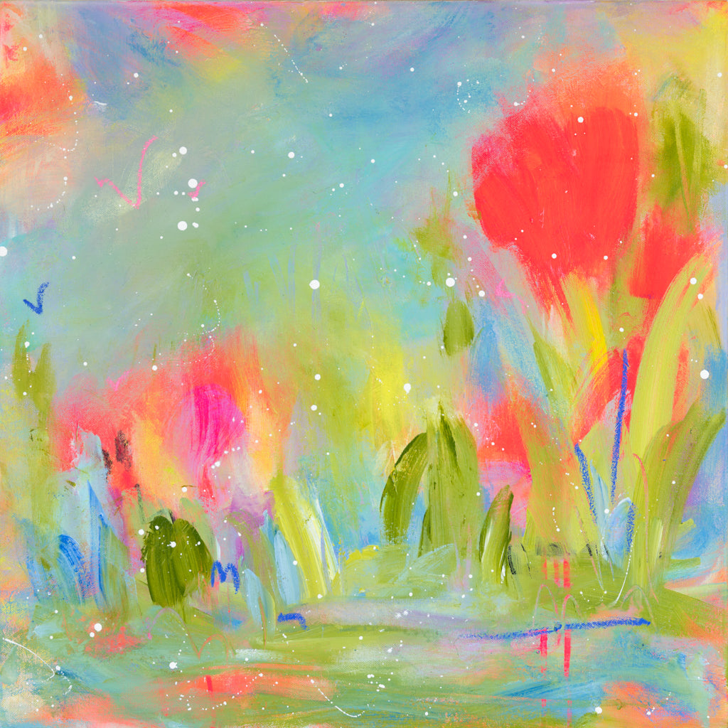 11x14 Print on Canvas Meadow's Bloom