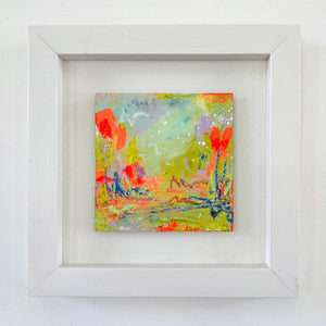 Spring Bulbs 3 | Mini Shadow Mounted Floral Painting