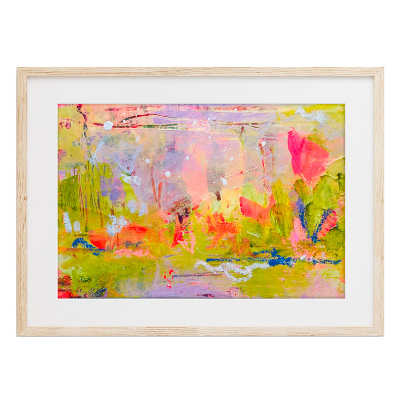 Warm Breeze | Floral Abstract on Watercolour Paper